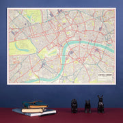 UK01751_M_LAMIN - Vintage Map of London Poster