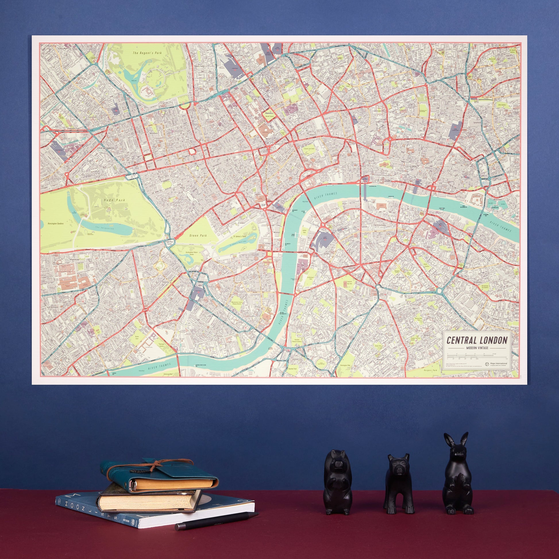 UK01751_S_PNBRD - Vintage Map of London Poster