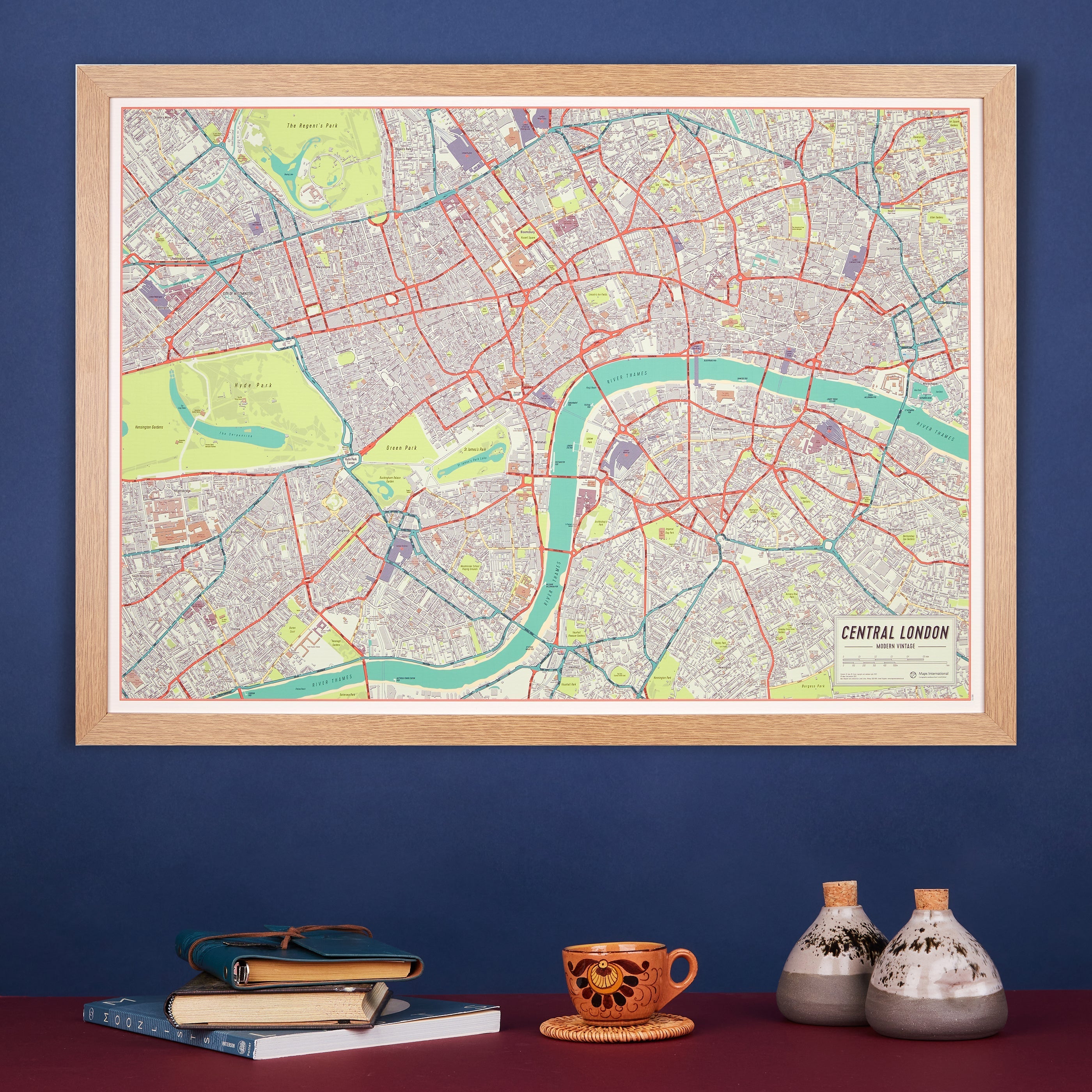 UK01751_S_PINOK - Vintage Map of London Poster