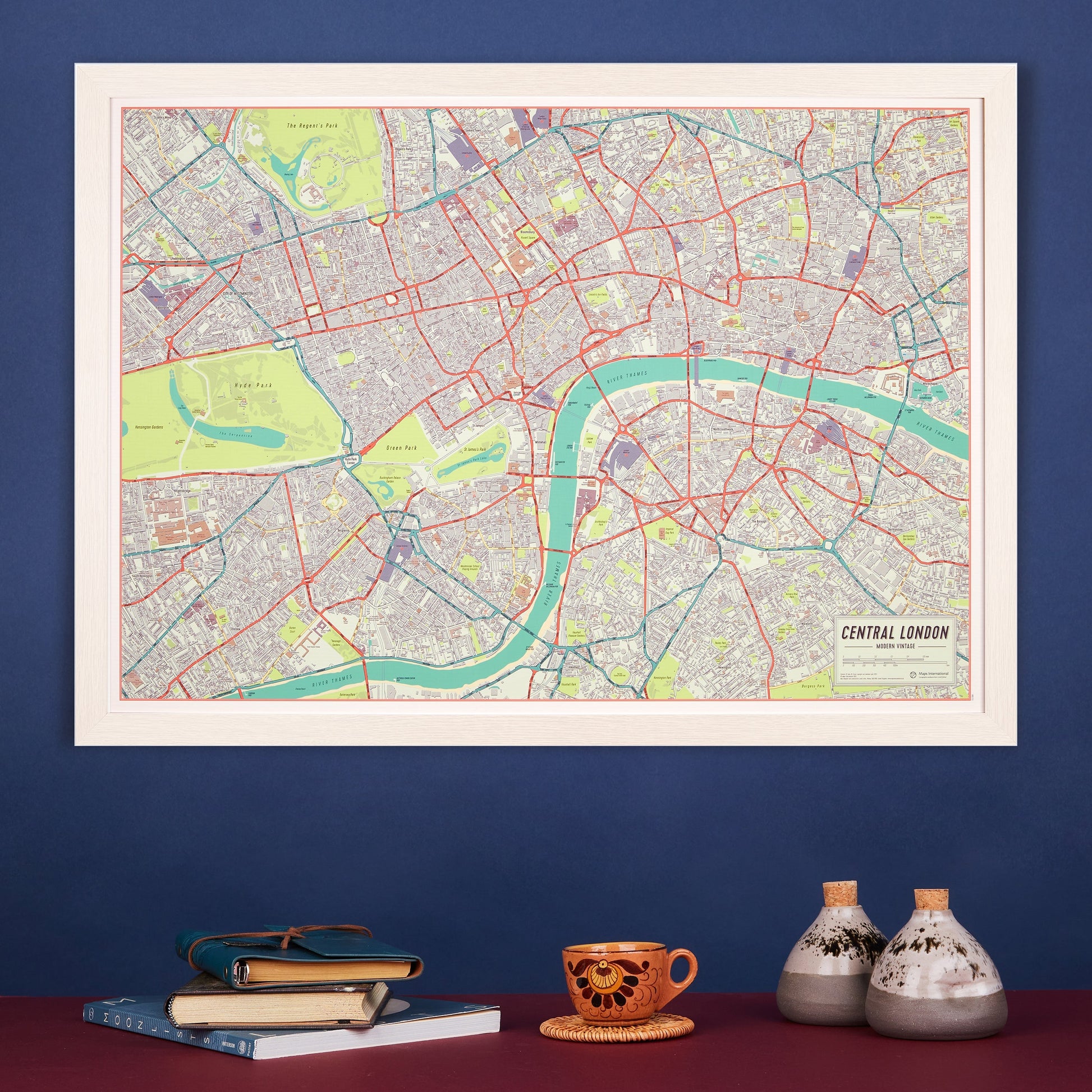UK01751_M_PAPER - Vintage Map of London Poster