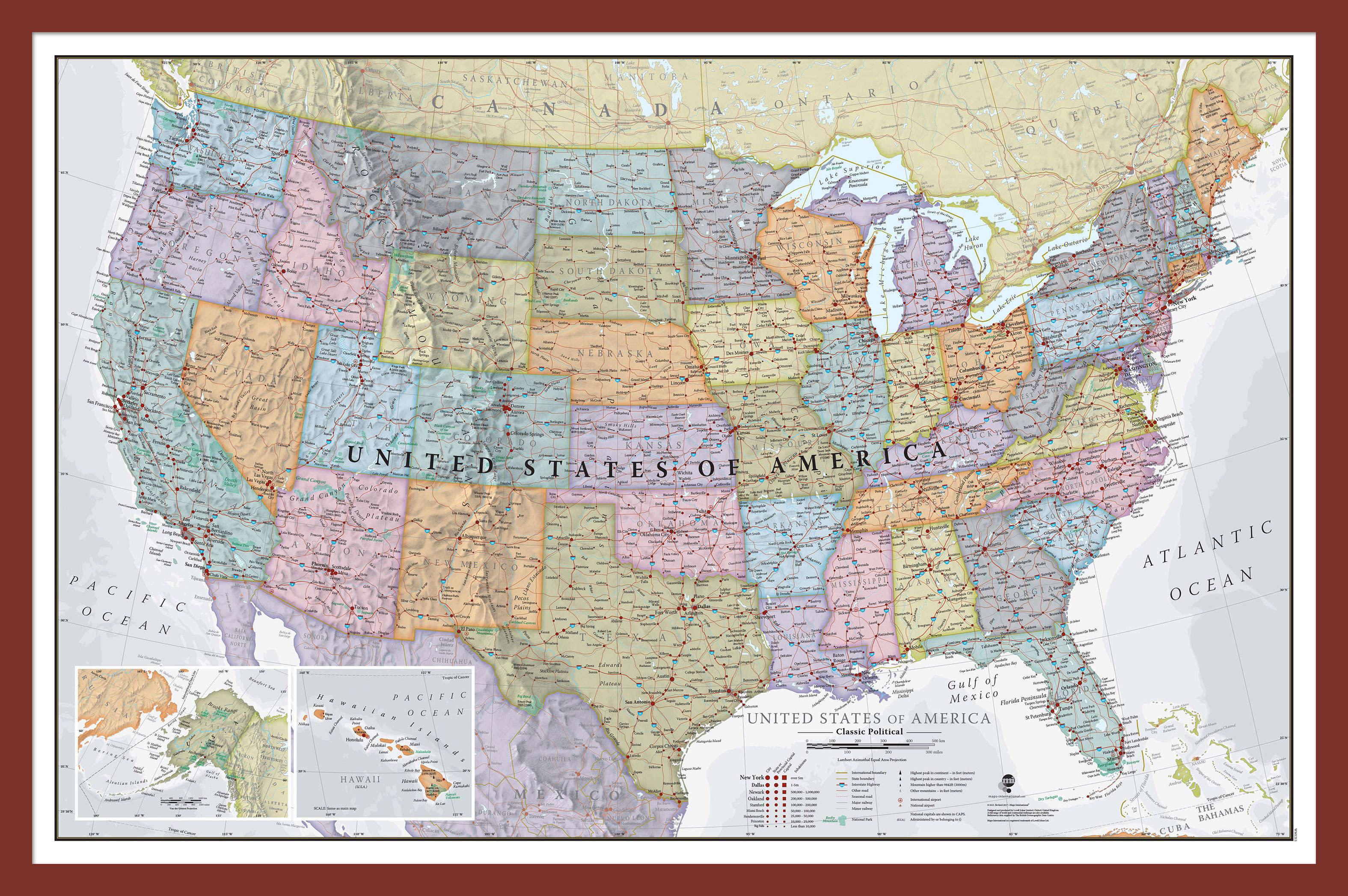 CM01635_M_PINOK - USA Classic Wall Map