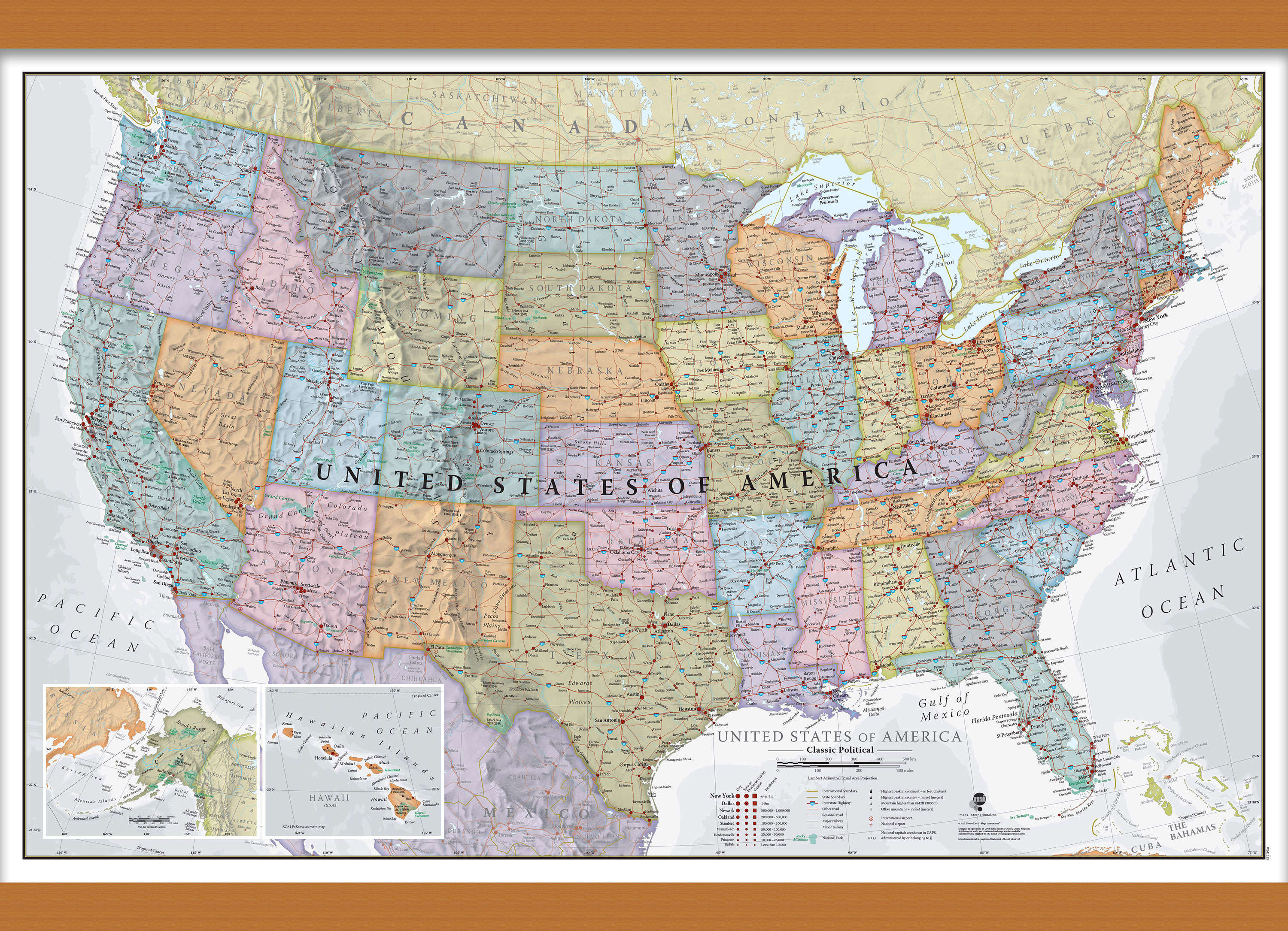 CM01635_M_CWDHB - USA Classic Wall Map