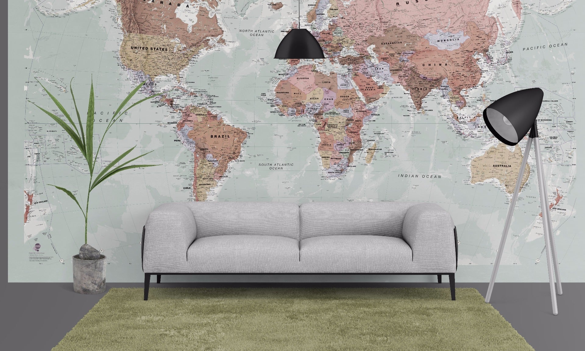 WP00816_X_WPSAM - Executive World Map Wallpaper