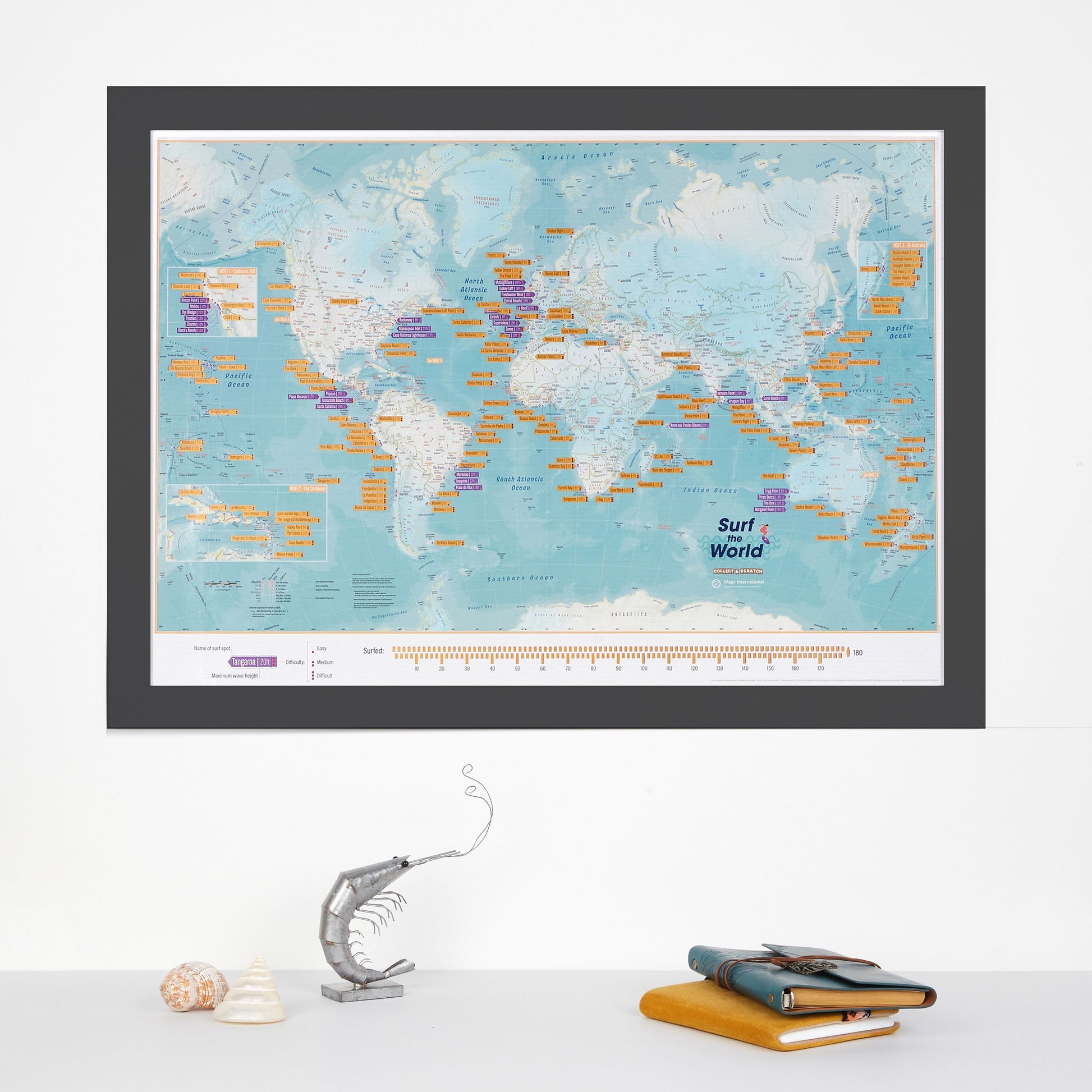 WM01703_S_BWBLA - Scratch The World® Surf Map