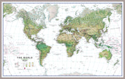 WM00402_L_LBDAL - World Wall Map Environmental White Ocean