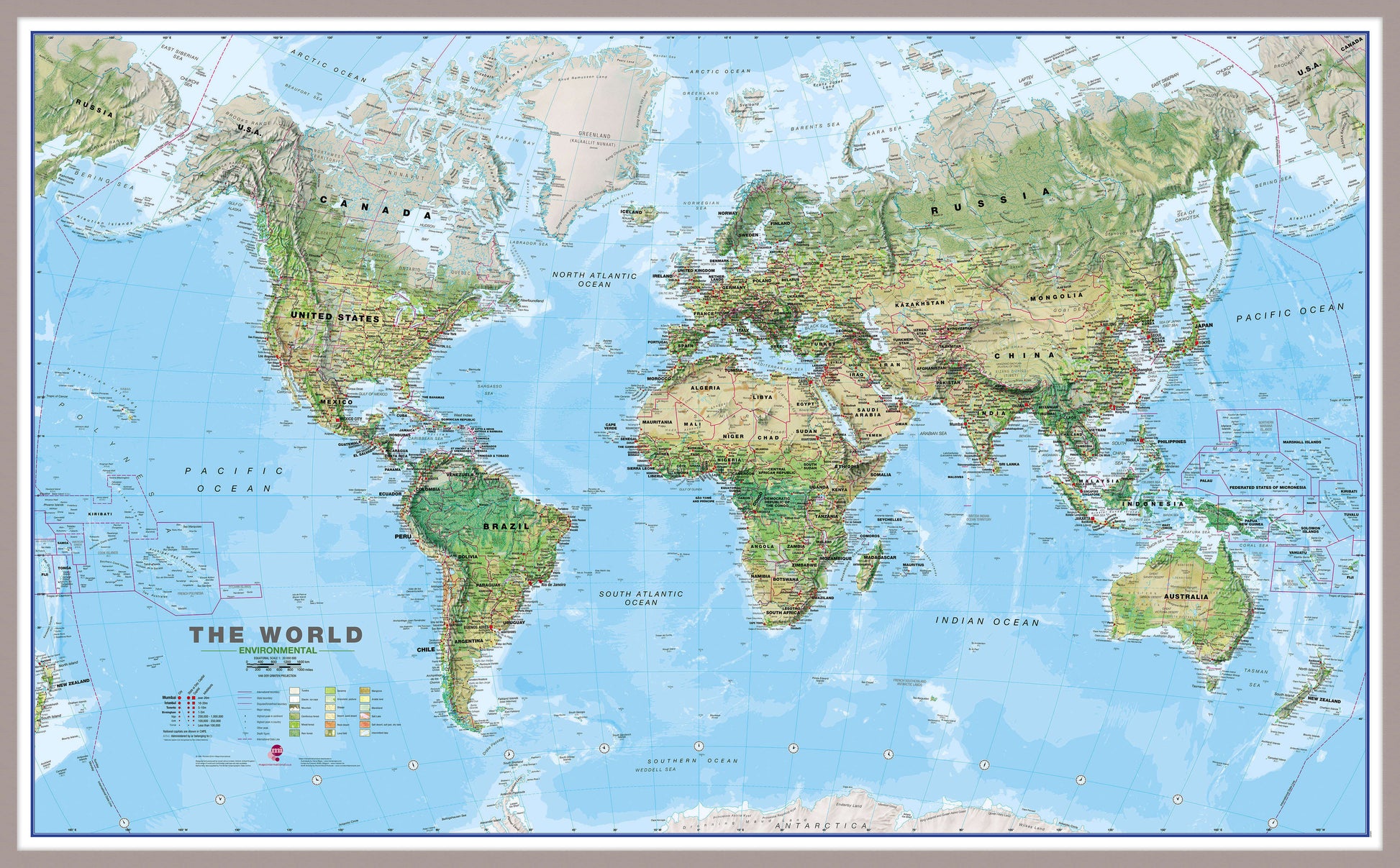 WM00008_L_LBDAL - World Wall Map Environmental