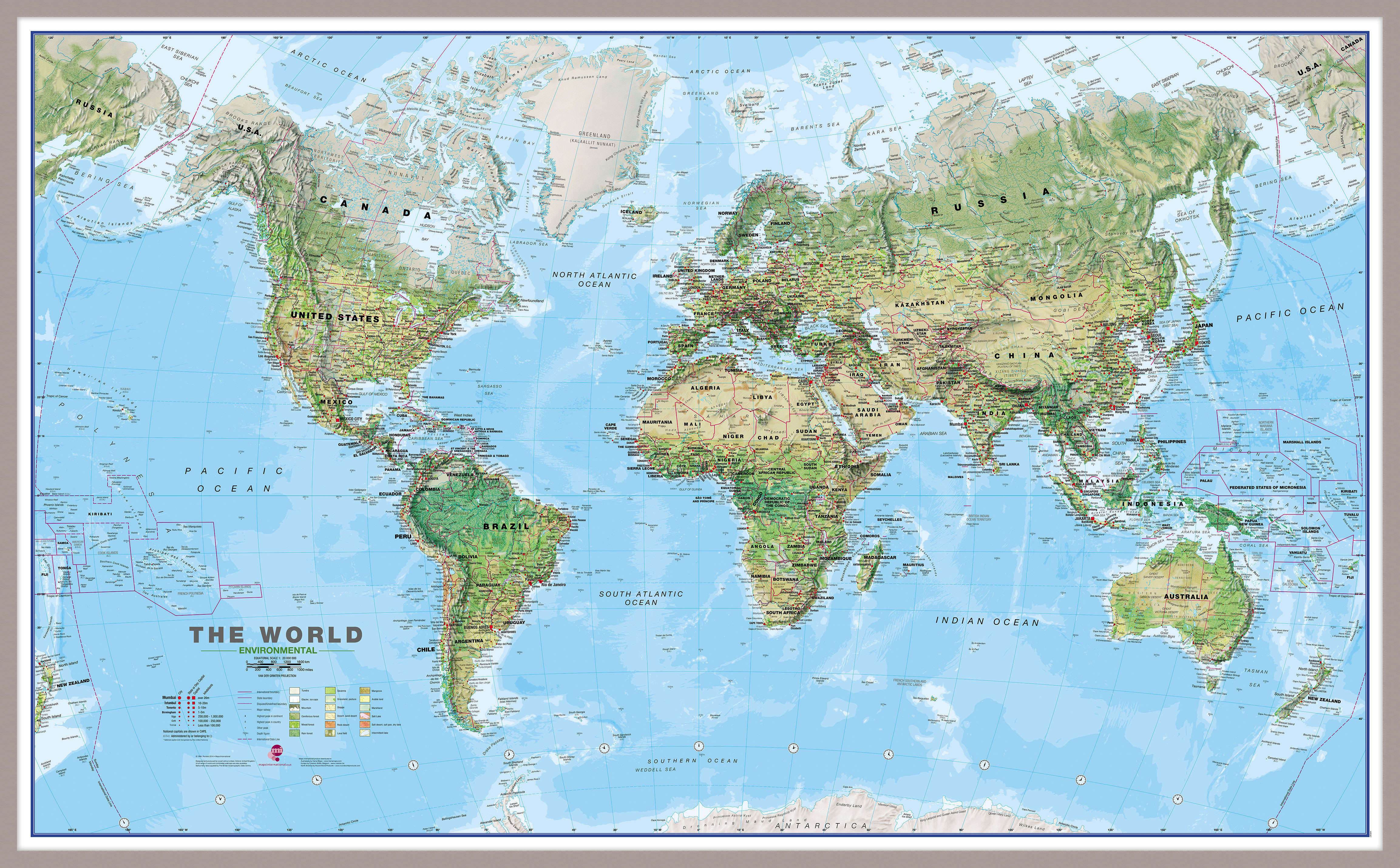 WM00008_H_MGFAL - World Wall Map Environmental