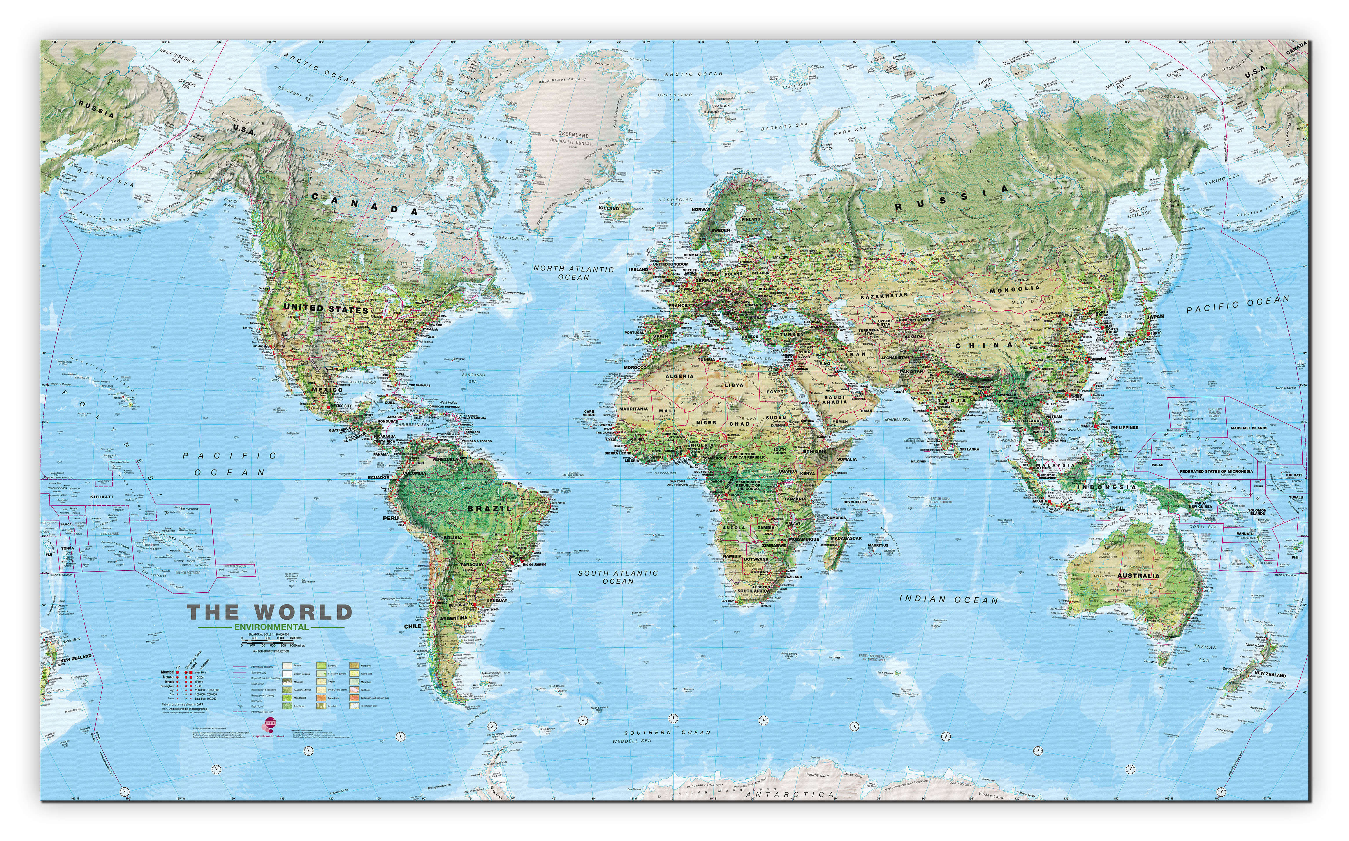 WM00008_H_CANVA - World Wall Map Environmental