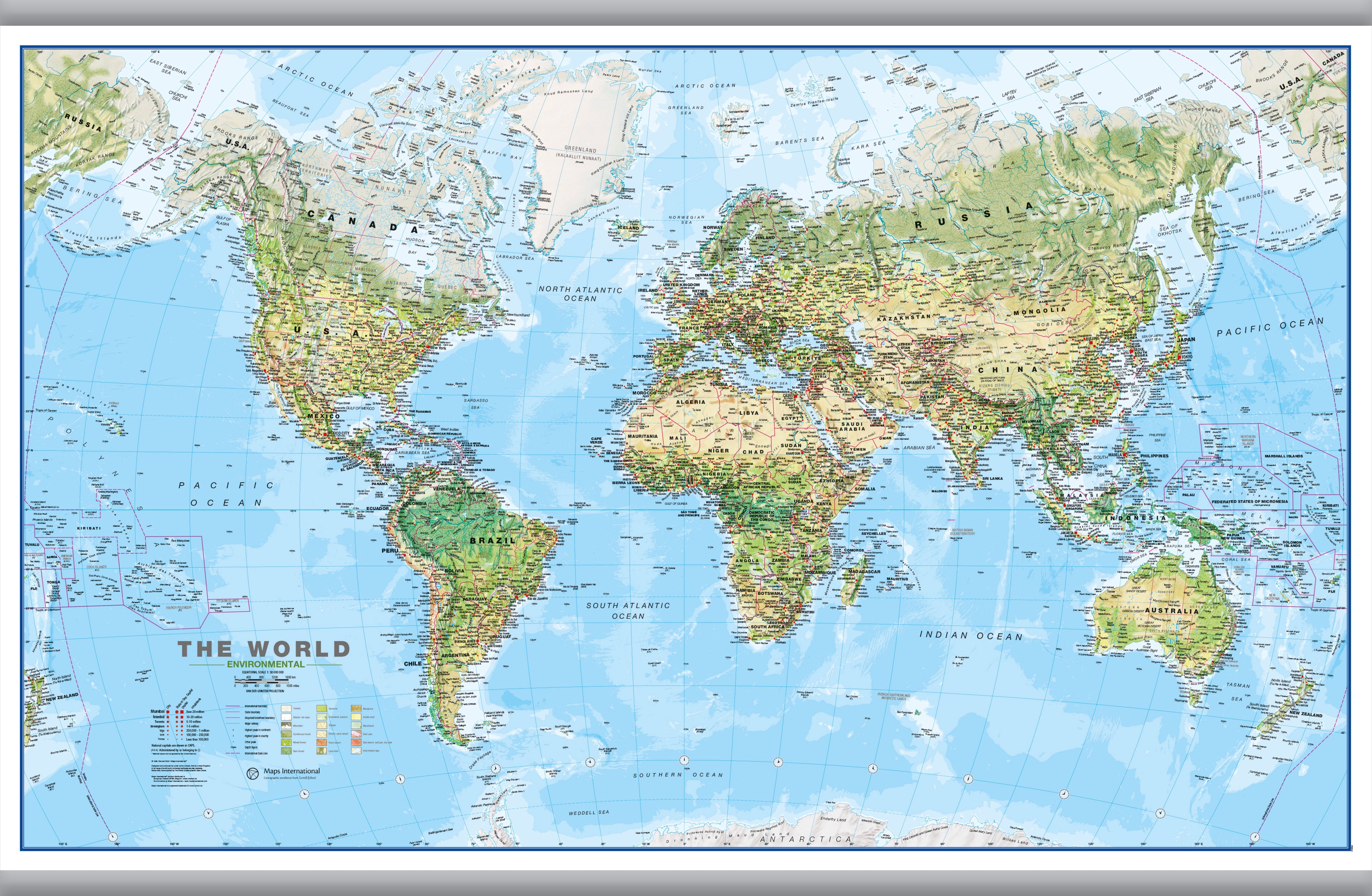WM00008_H_LAMHB - World Wall Map Environmental