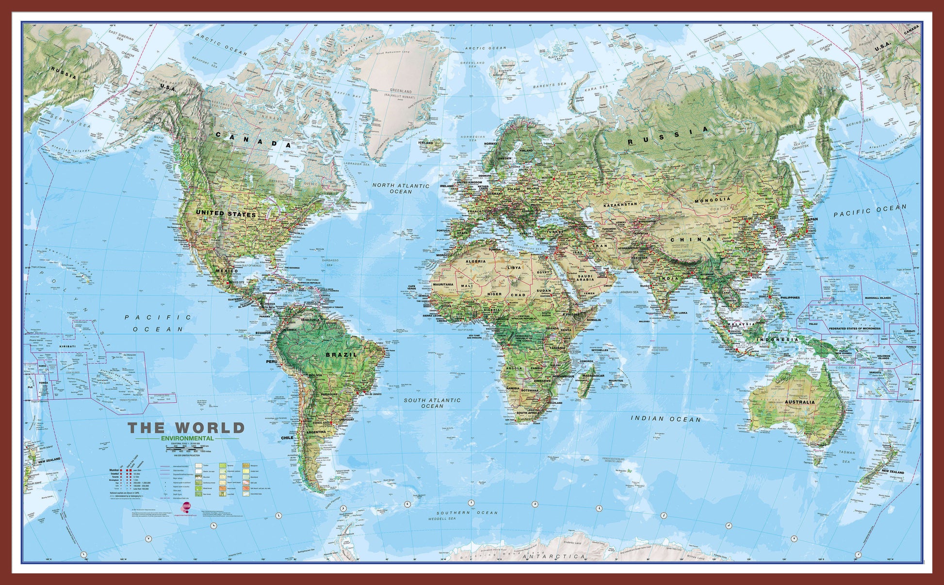 WM00008_H_LBDOK - World Wall Map Environmental