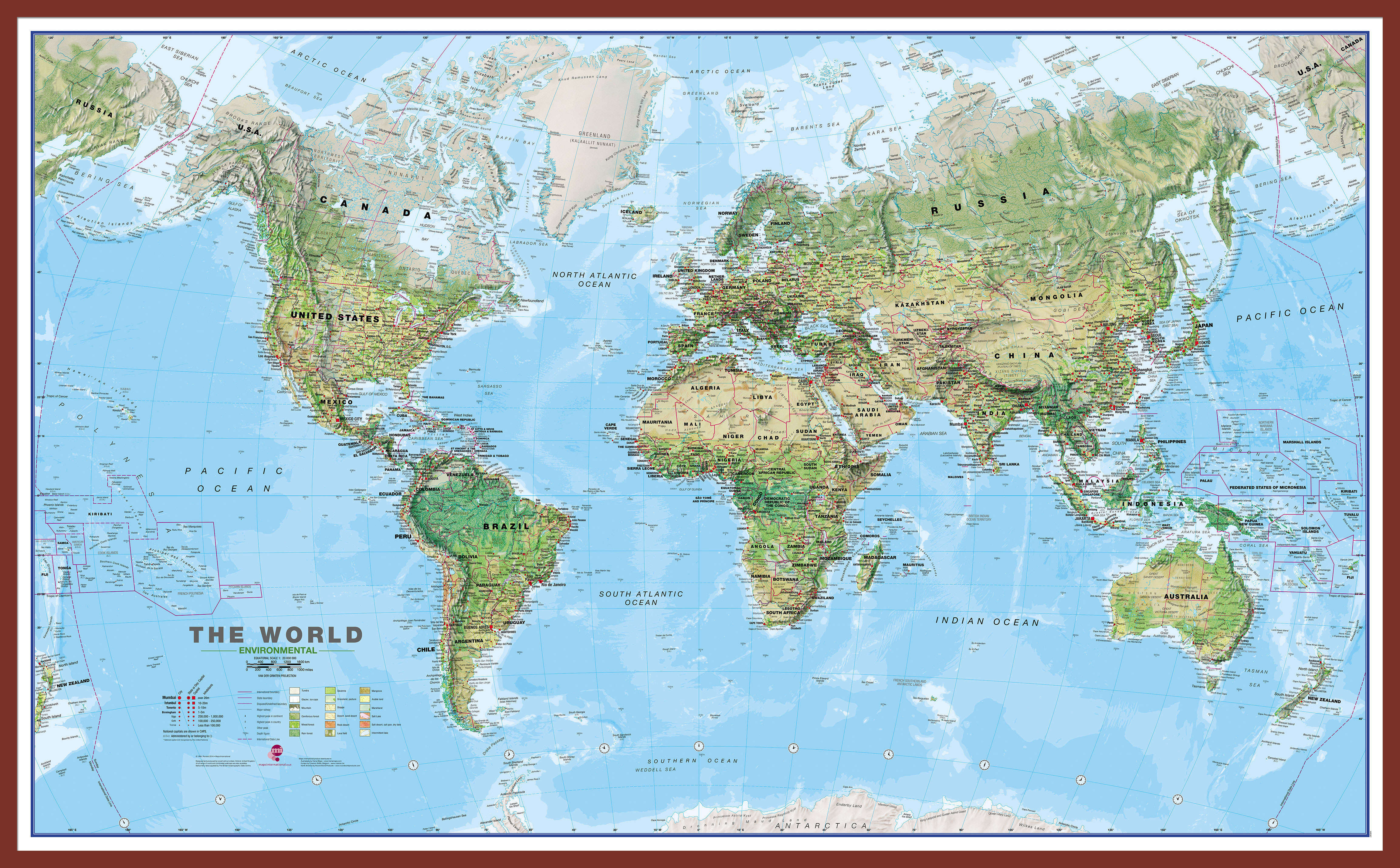 WM00008_H_LBDOK - World Wall Map Environmental