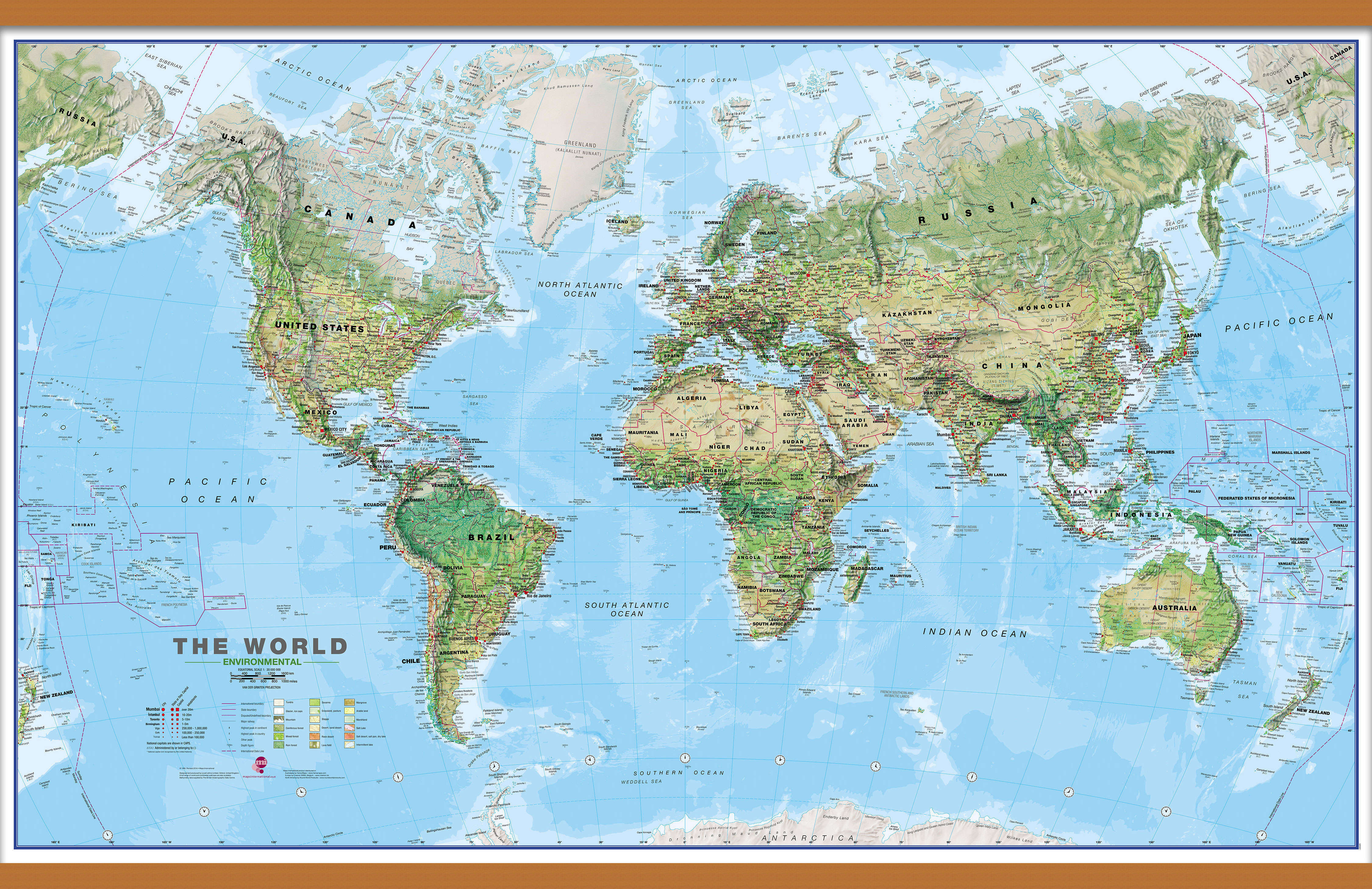 WM00008_L_LWDHB - World Wall Map Environmental