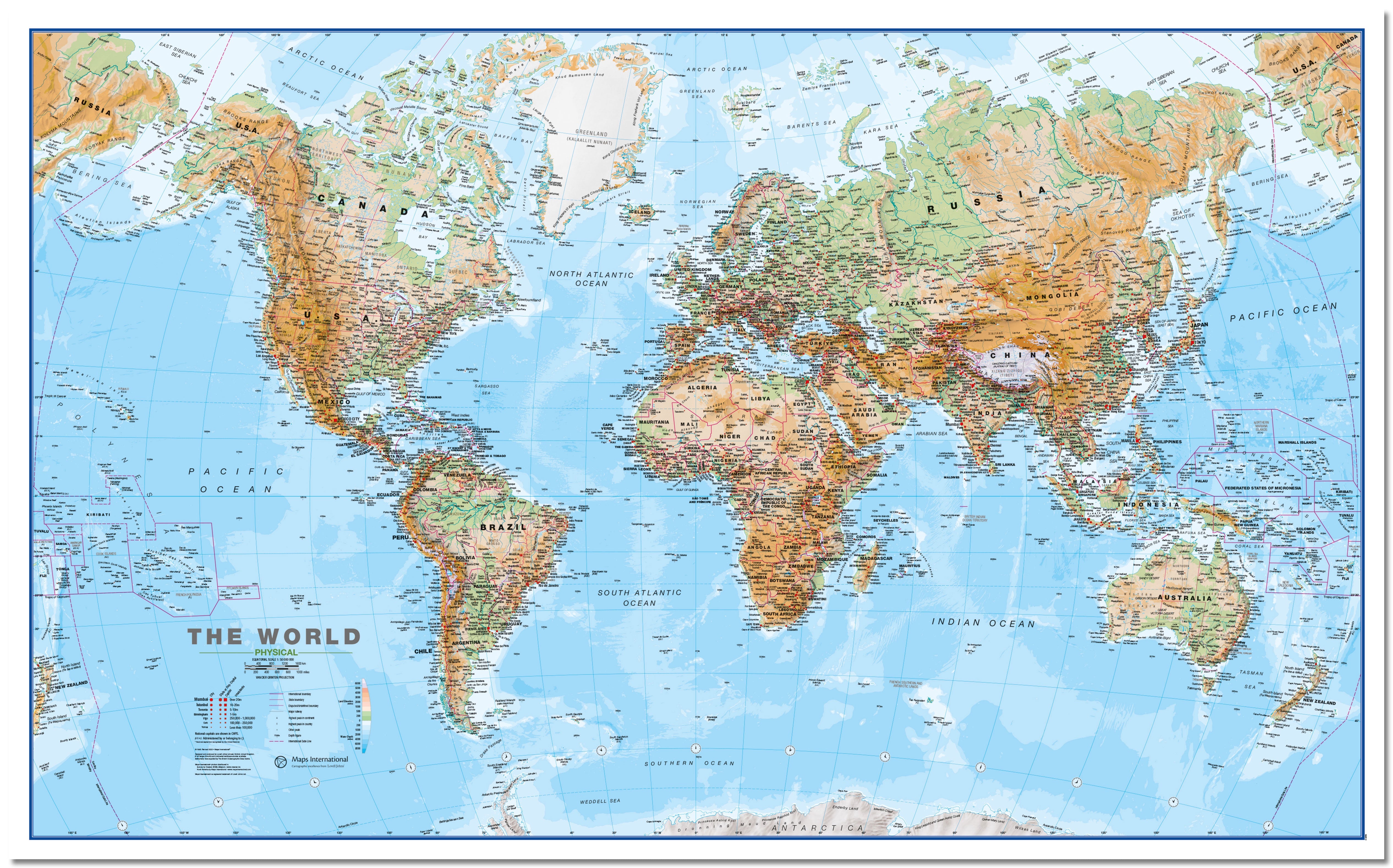 WM00912_H_LMBRD - Topographic Map of the World