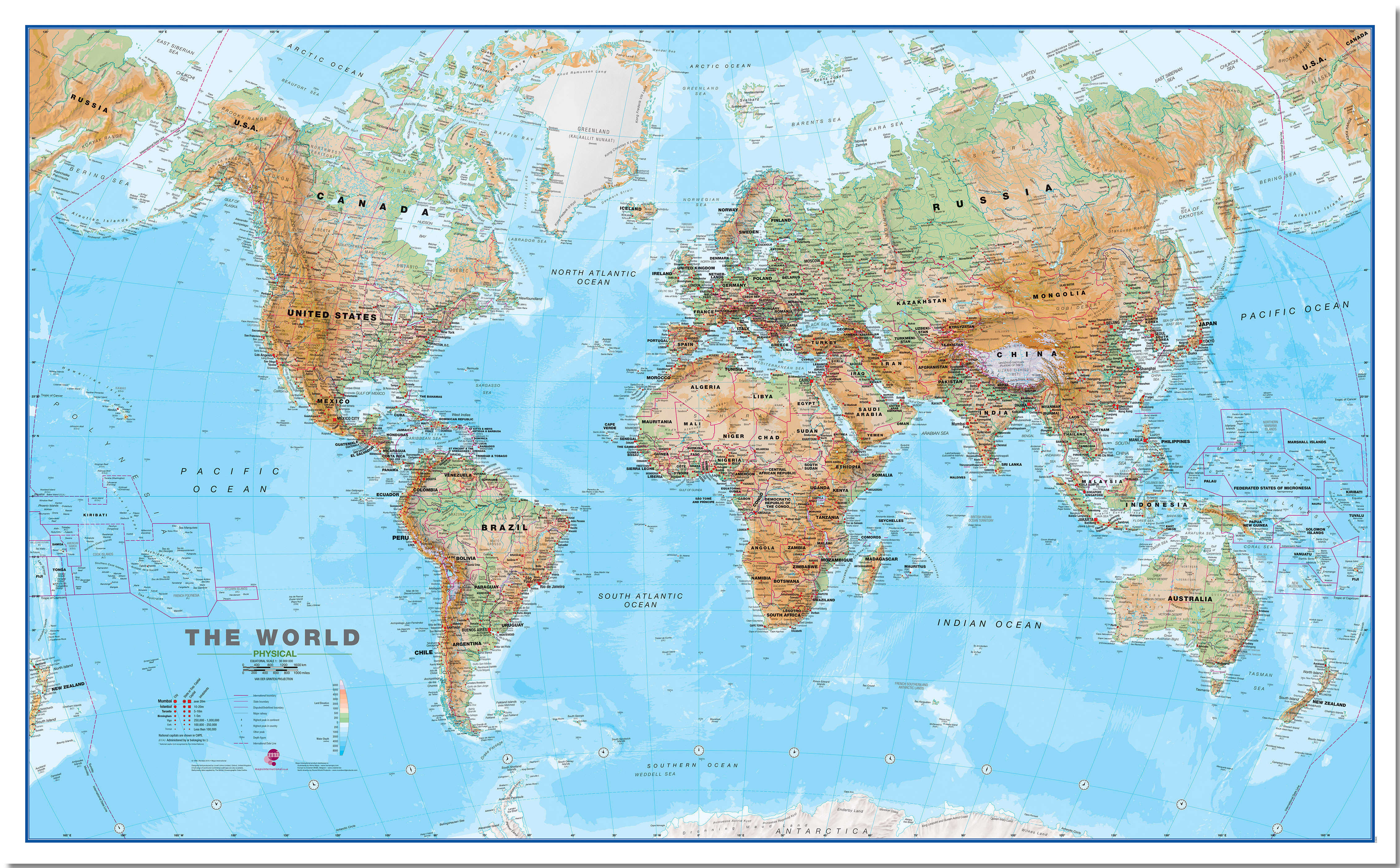 WM00912_L_LMBRD - Topographic Map of the World