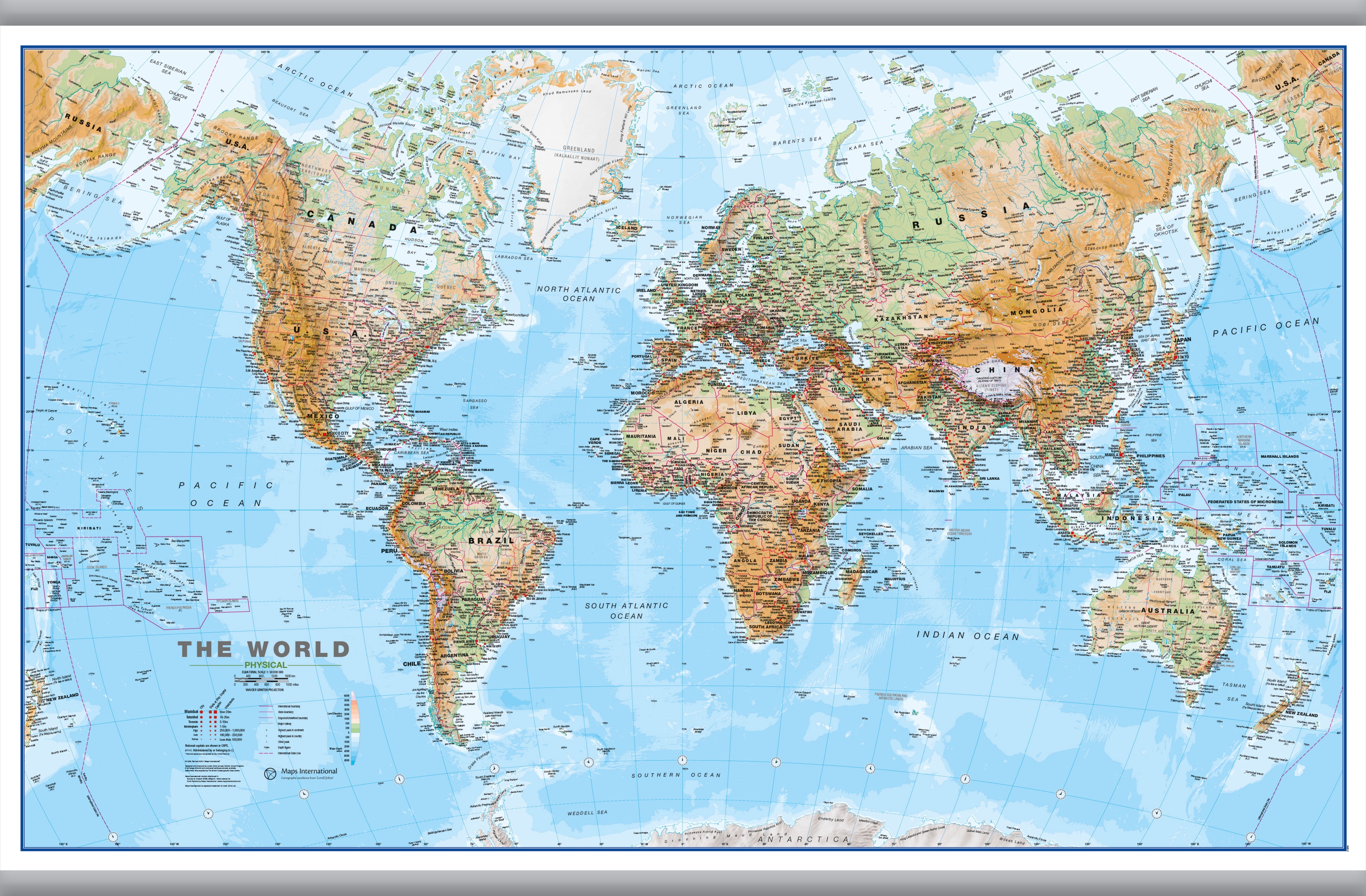 WM00912_L_LAMHB - Topographic Map of the World