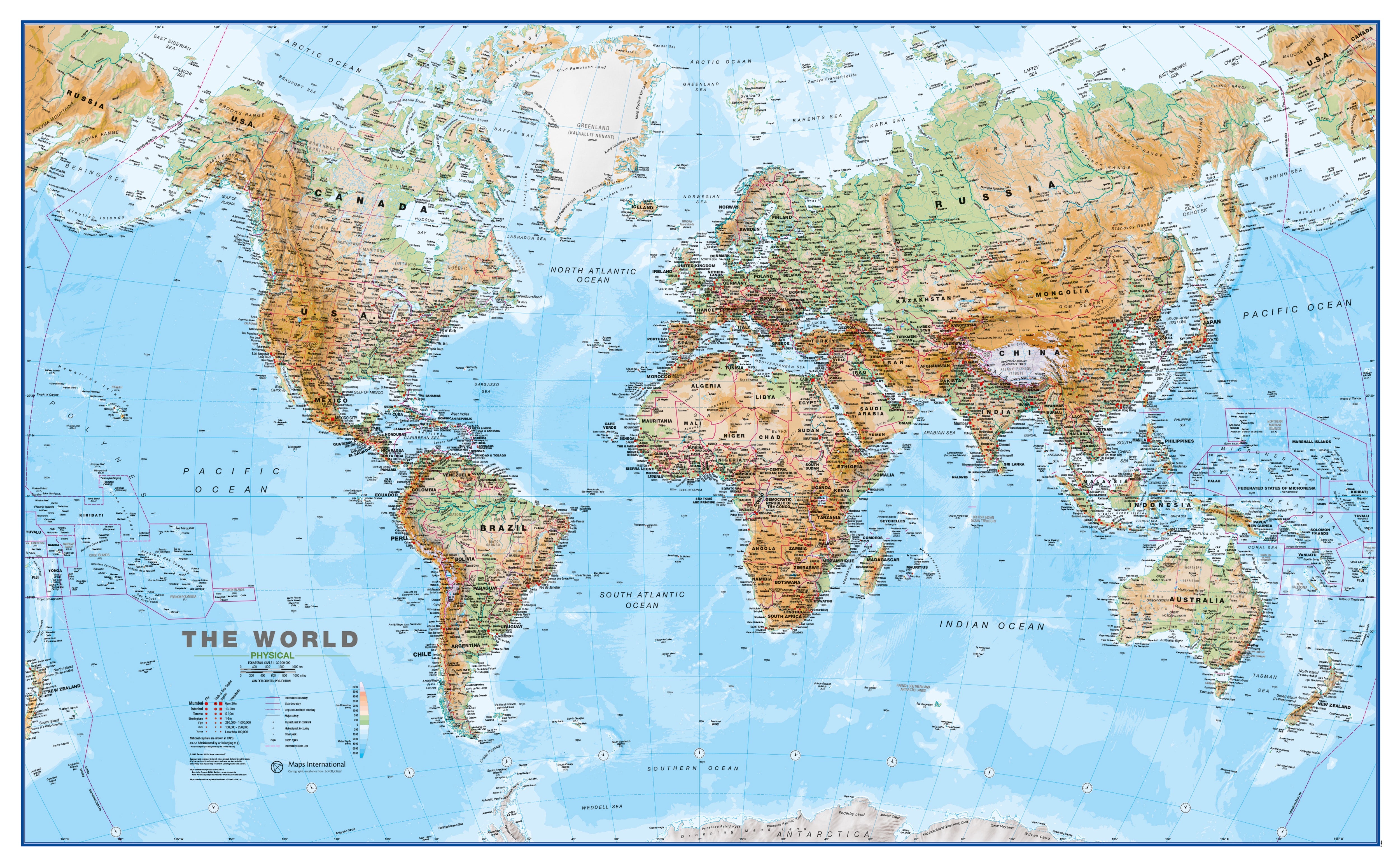 WM00912_L_LAMIN - Topographic Map of the World