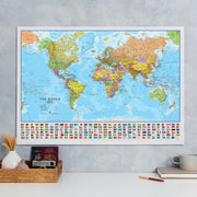 WM00002_M_LAMIN - Political World Map with country flags