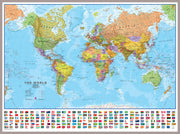 WM00002_L_LBDAL - Political World Map with country flags