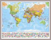 WM00002_S_MGFAL - Political World Map with country flags