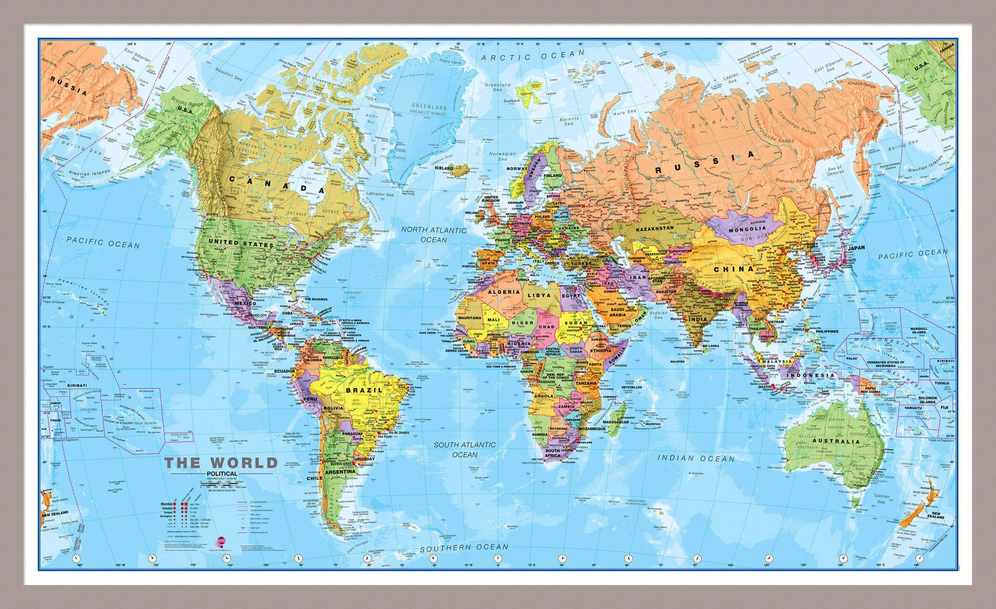 WM00001_M_PINAL - World Political Map