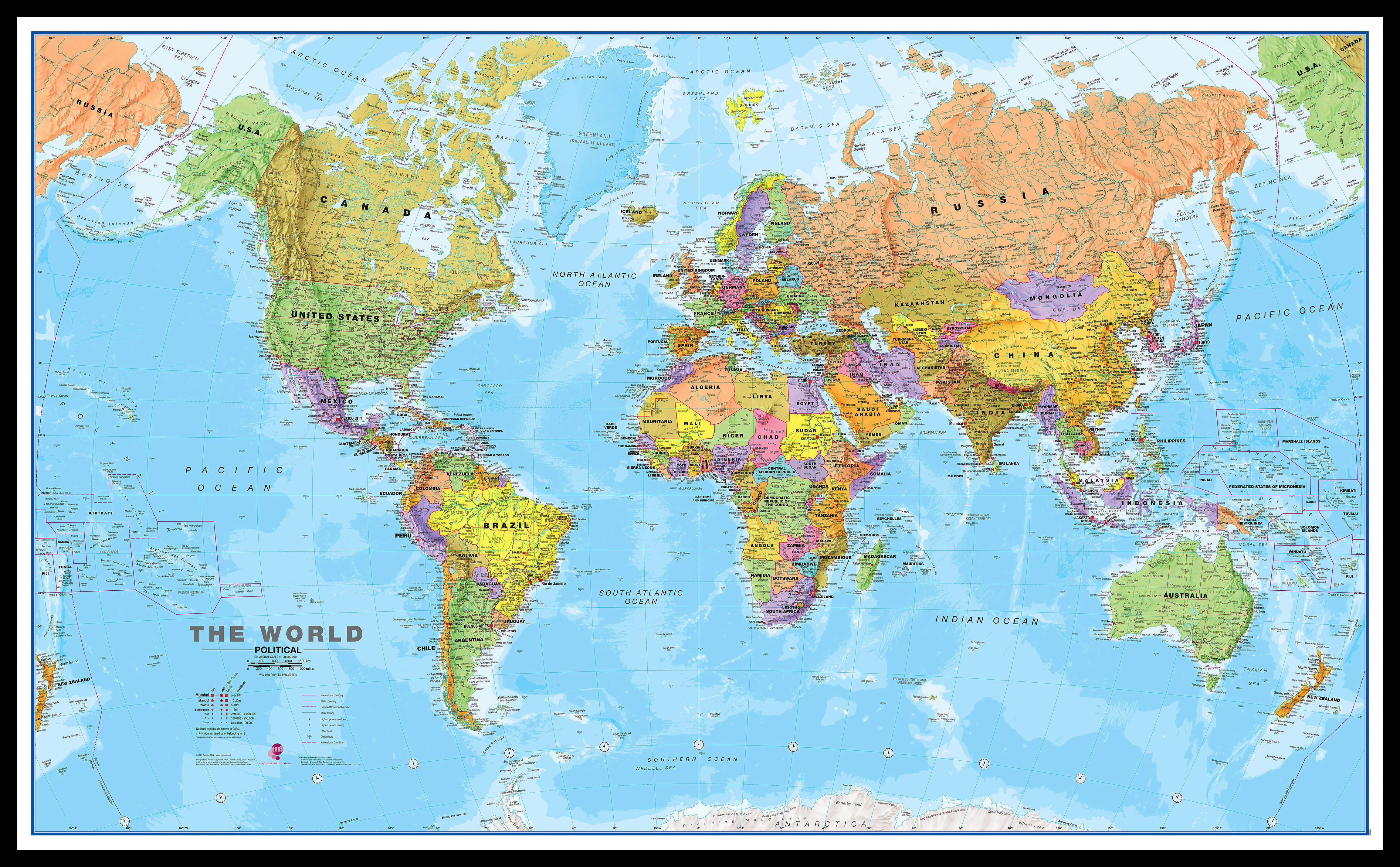 WM00001_H_LBDBL - World Political Map