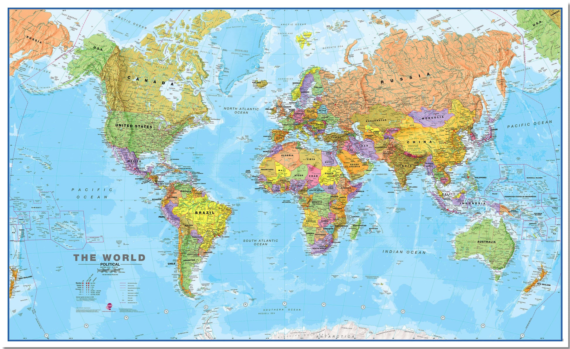 WM00001_H_LMBRD - World Political Map