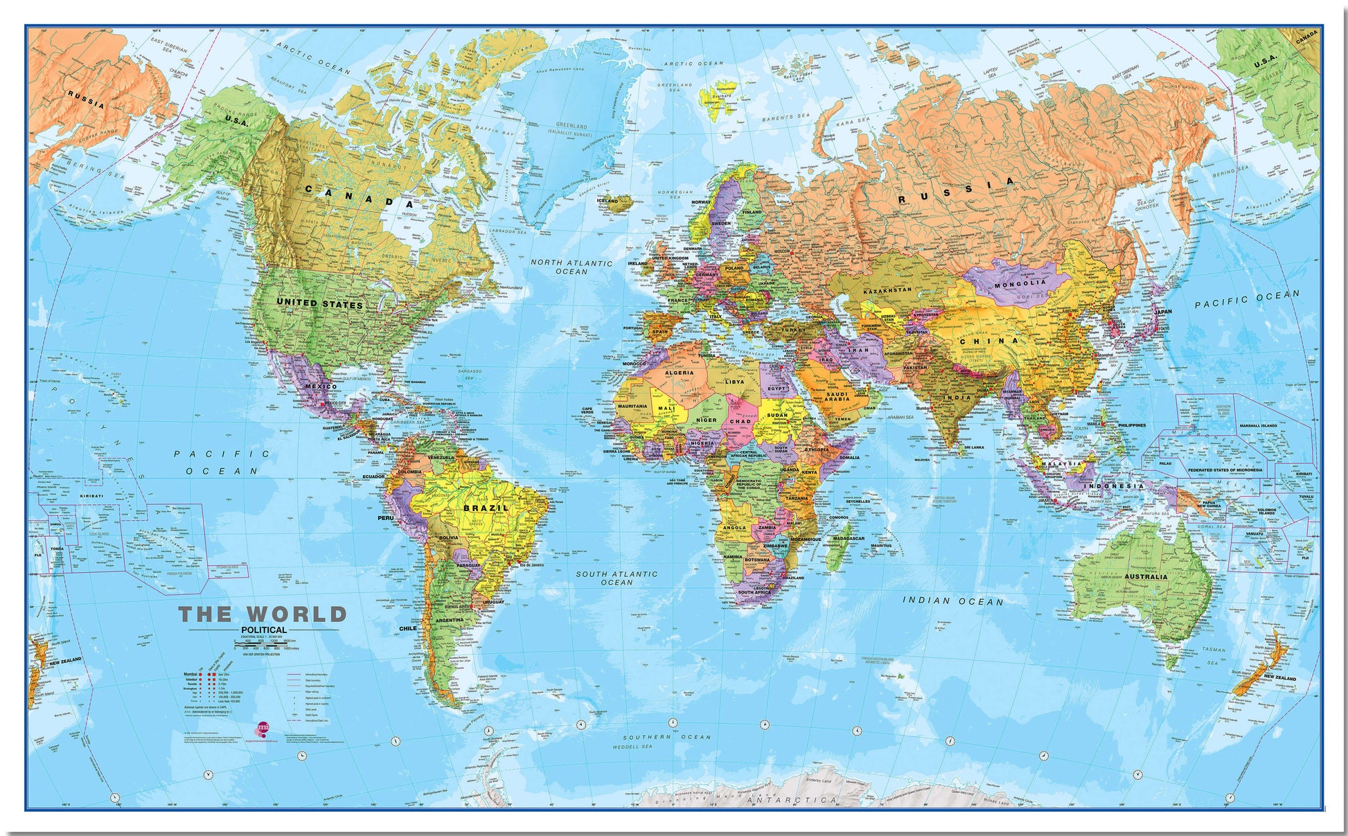 WM00001_L_LMBRD - World Political Map