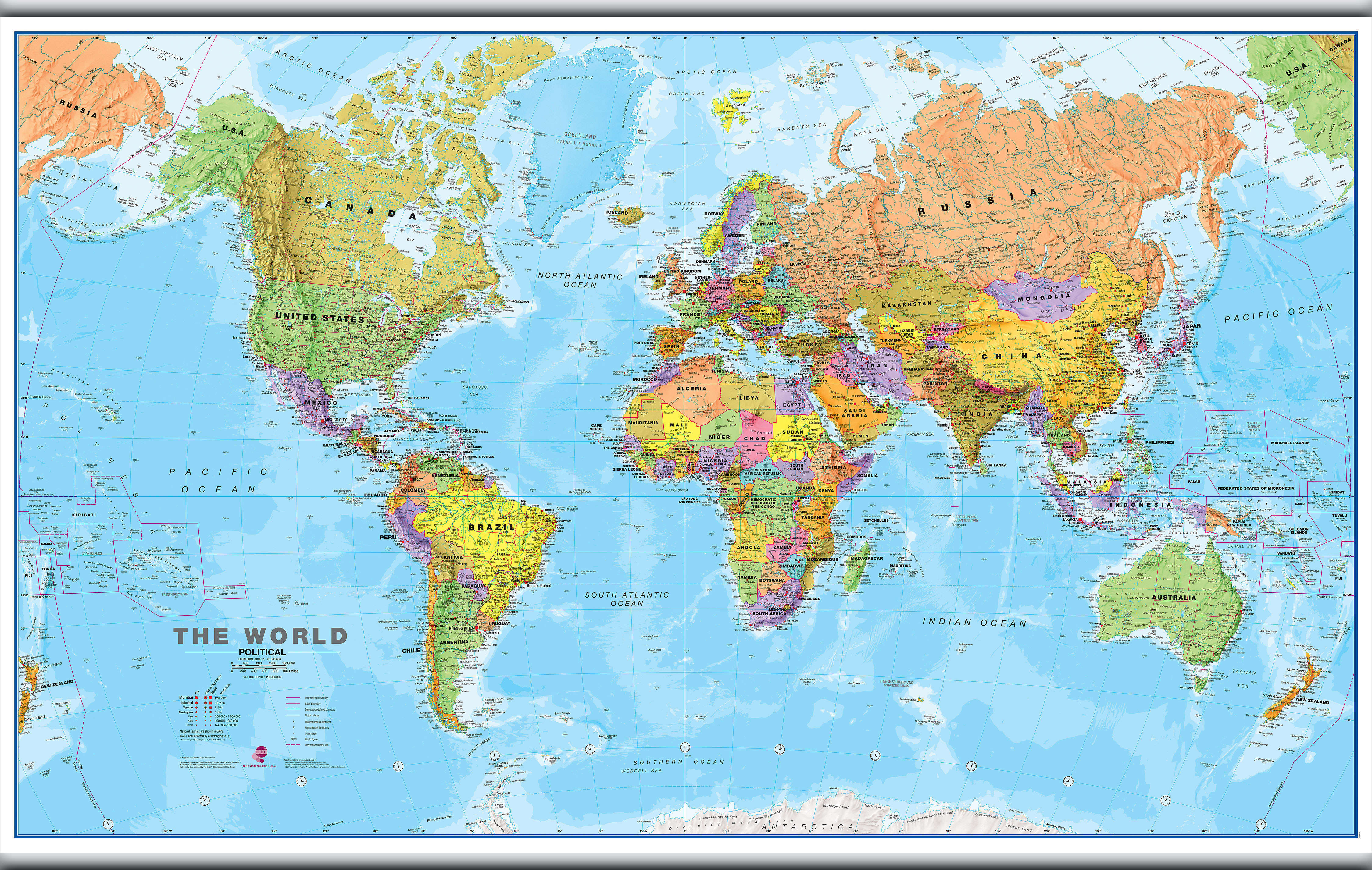 WM00001_H_CANHB - World Political Map