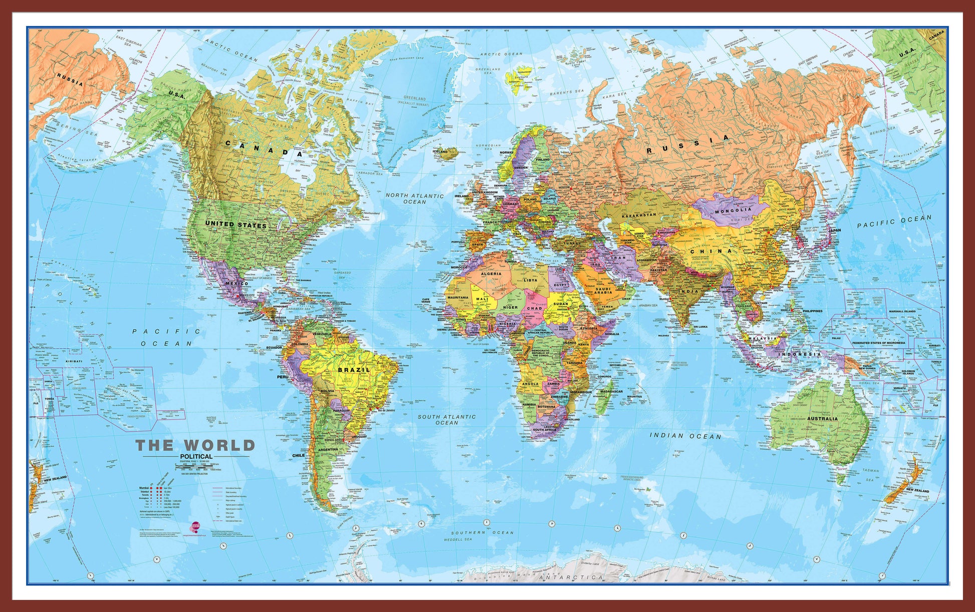 WM00001_L_LBDOK - World Political Map