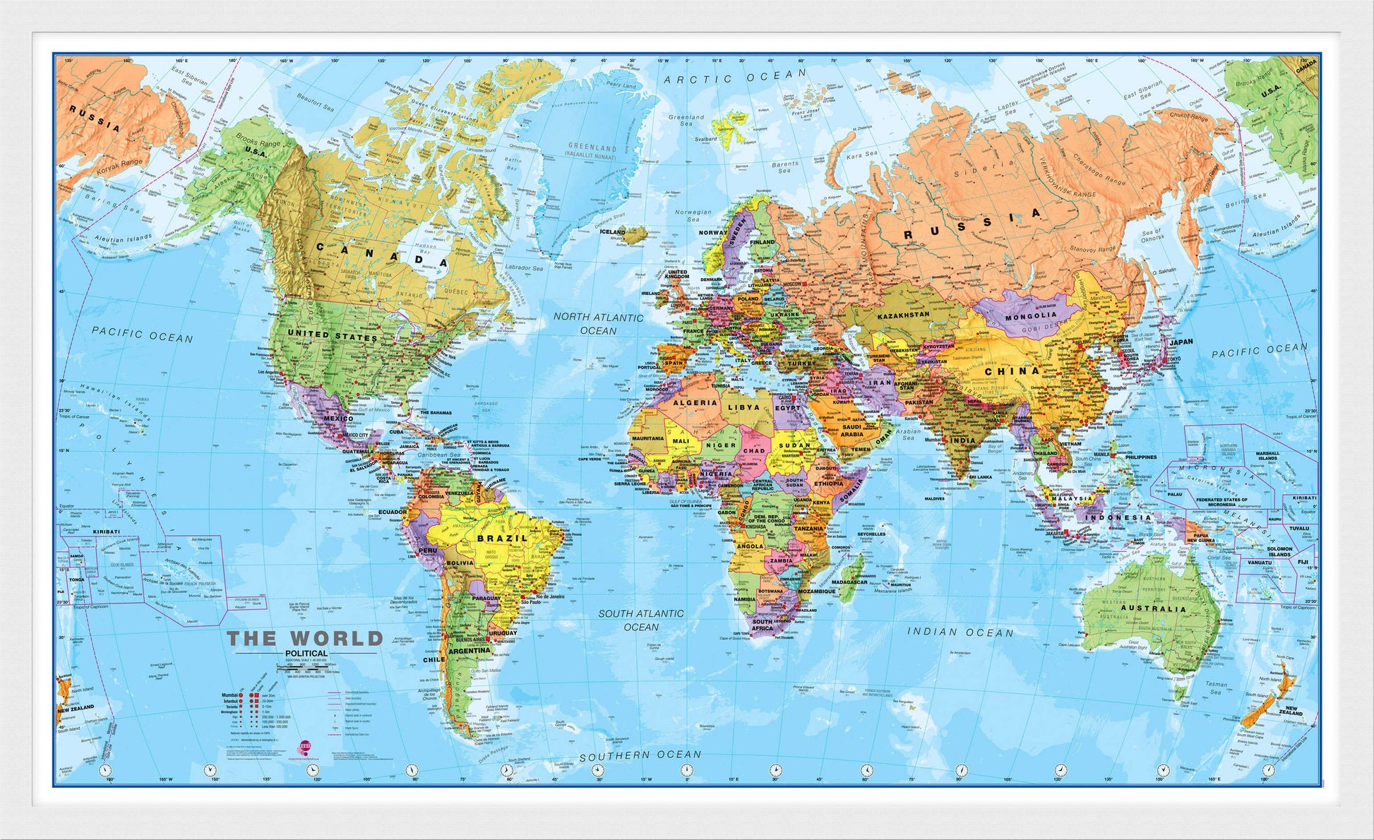 WM00001_M_WDWHI - World Political Map