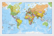 WM00001_S_BWWHI - World Political Map