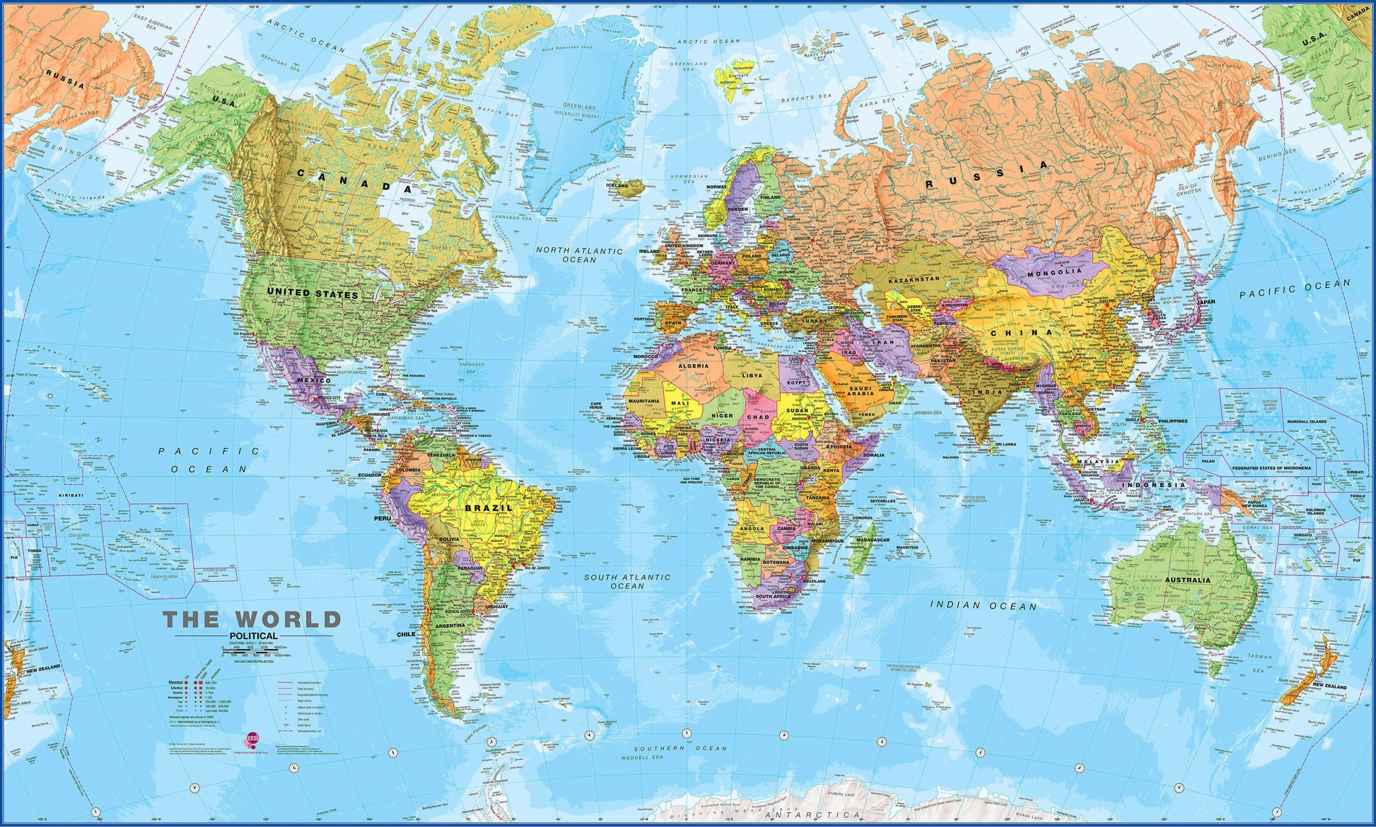 WM00001_H_CANRL - World Political Map