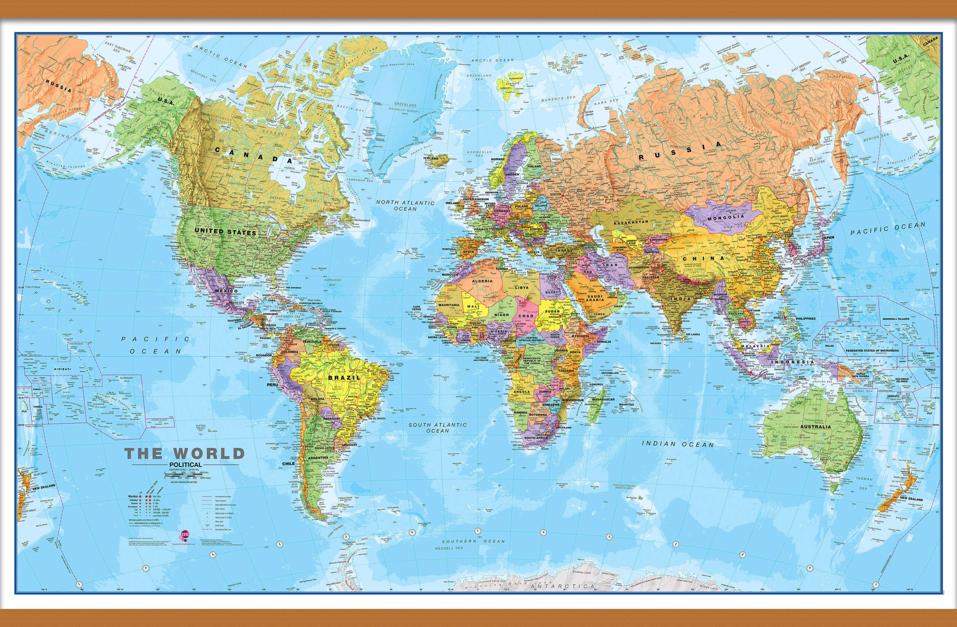 WM00001_L_LWDHB - World Political Map