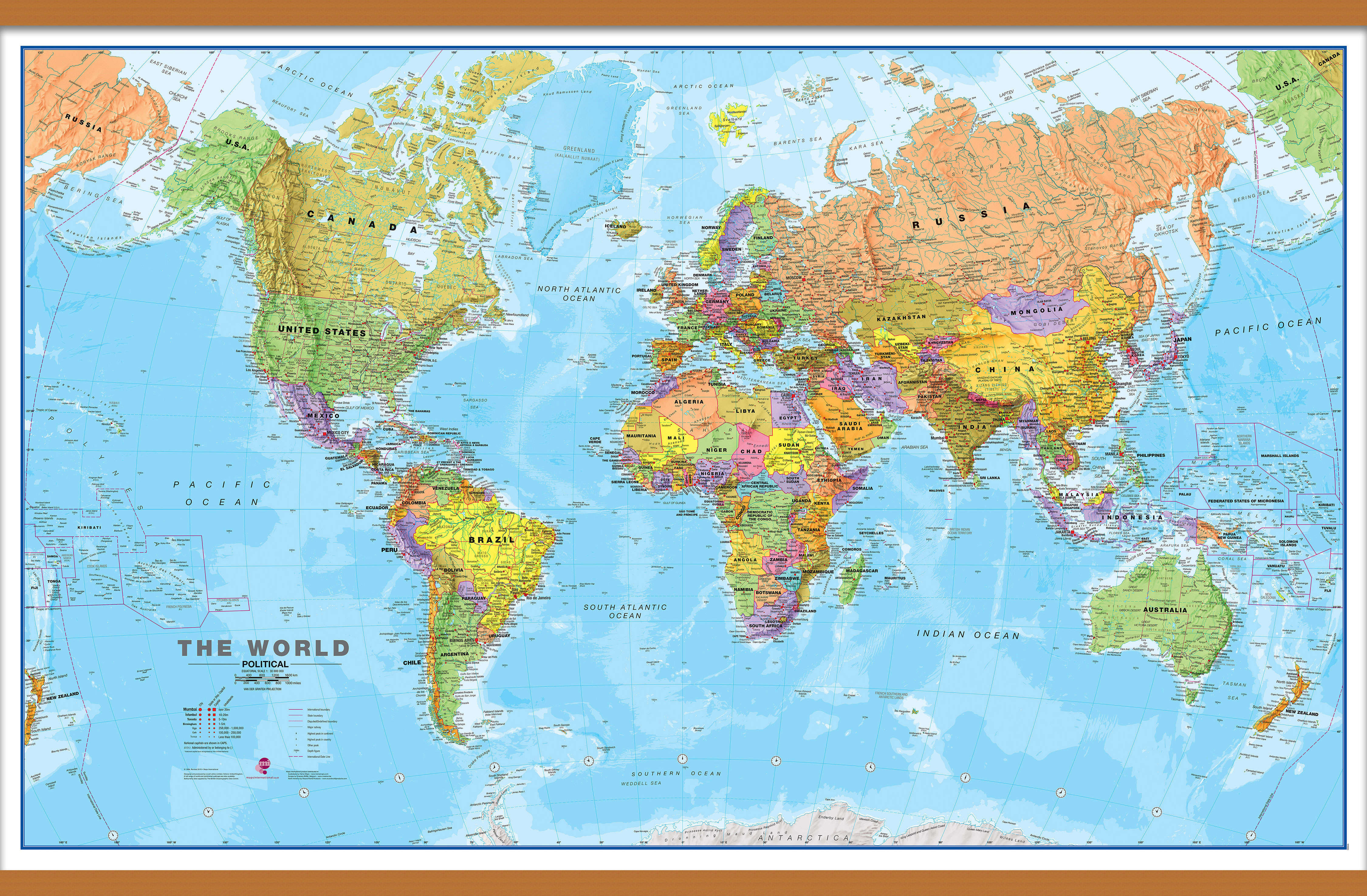 WM00001_L_LWDHB - World Political Map